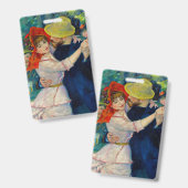 Dansen op Bougival Pierre Renoir Badge (Voor- en achterkant)