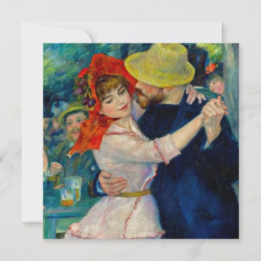 Dansen op Bougival Pierre Renoir Kaart (Voorkant)