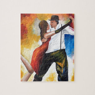 Dansen op Dawn Tango Lovers Colorful Dream! Legpuzzel
