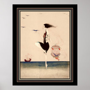 "Dansen op de kust" ca. 1916 Poster