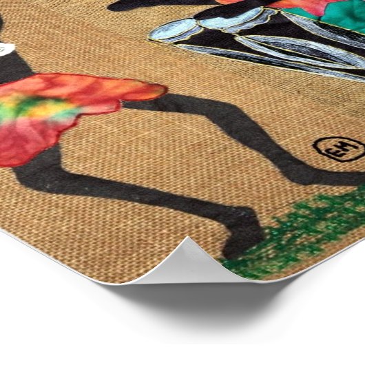 Dansen op Drums Poster (Hoek)