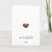 Dansen op een kleine verjaardag kaart (Achterkant)