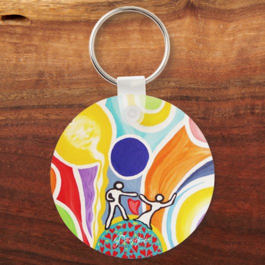 Dansen op Moonbeams Sleutelhanger (Voorkant)