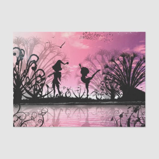 Dansen op viool tissuepapier (Voorkant)