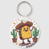 Dansen Sandwich Fiesta Sleutelhanger (Achterkant)