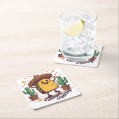 Dansen Sandwich Fiesta Vierkante Kartonnen Onderzetter (Insitu)