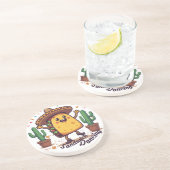 Dansen Sandwich Fiesta Zandsteen Onderzetter (Zijkant)