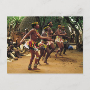 Dansen, Zulu Style - Zuid-Afrika Briefkaart