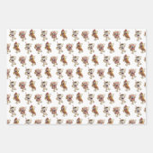 Dansend 50's Food Assortment Inpakpapier Vel (Voorkant)