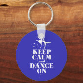 Dansend Cadeauafdrukken houden kalm en dans op des Sleutelhanger (Voorkant)