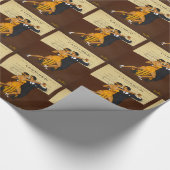 Dansend Couple Tango Dancing Cadeaupapier (Hoek)