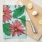 Dansend Daisies Theedoek (Quarter Fold)