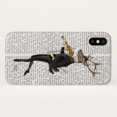 Dansend Deer met Violin Case-Mate iPhone Case (Achterkant (horizontaal))