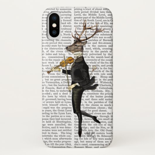 Dansend Deer met Violin Case-Mate iPhone Case (Achterkant)