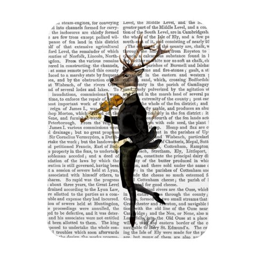 Dansend Deer met Violin Magneet (Verticaal)