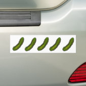 Dansend Dills Dill Pickle Pickles Bumpersticker (Op auto)