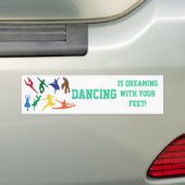 Dansend Dream Bumpersticker (Op auto)