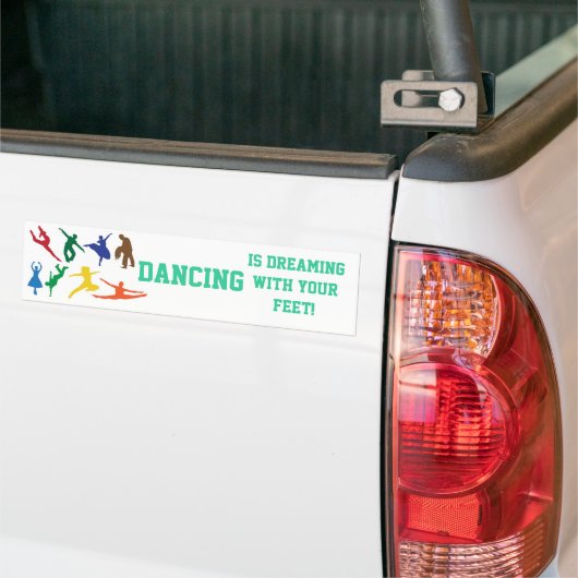 Dansend Dream Bumpersticker (Op Truck)