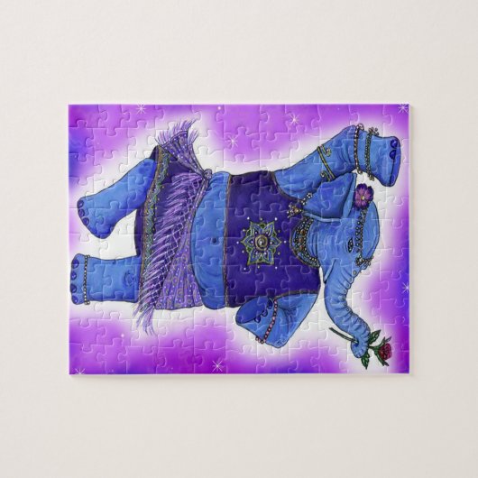 Dansend Elephant Legpuzzel (Horizontaal)