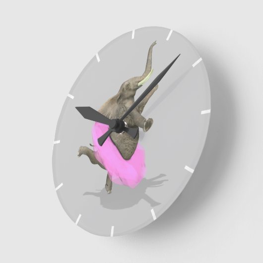 Dansend Elephant Ronde Klok (Hoek)