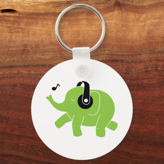 Dansend Elephant Sleutelhanger (Voorkant)