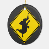 Dansend Elephant Xing. Keramisch Ornament (Links)