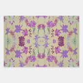 Dansend Lavendel Bloemen Wrapping Papier Inpakpapier Vel (Voorkant 2)