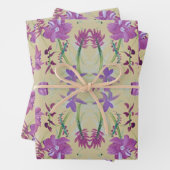 Dansend Lavendel Bloemen Wrapping Papier Inpakpapier Vel (In situ)