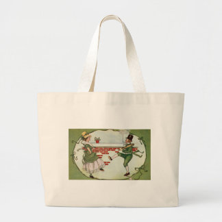 Dansend Leprechauns St. Patrick's Day Grote Tote Bag