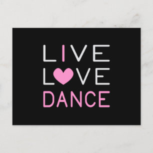 Dansend Live Love Dance Queen Dancer Ballet Gift Briefkaart