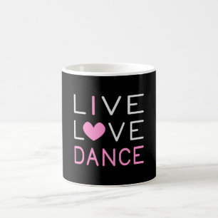 Dansend Live Love Dance Queen Dancer Ballet Gift Koffiemok