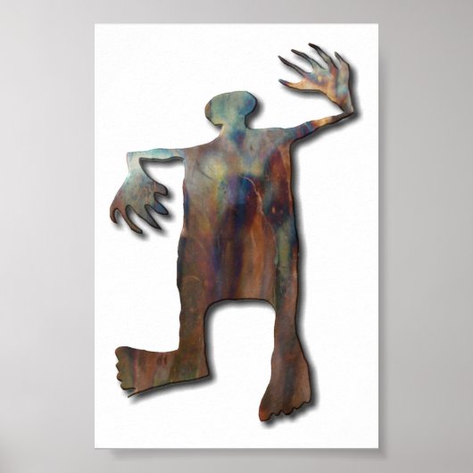 Dansend Man koper Poster (Voorkant)