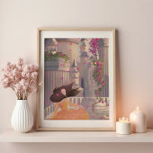Dansend Meisje bij het Kasteel Poster