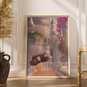 Dansend Meisje bij het Kasteel Poster