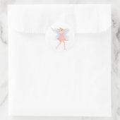 Dansend Melk met Magic Wand Ronde Sticker (Tas)