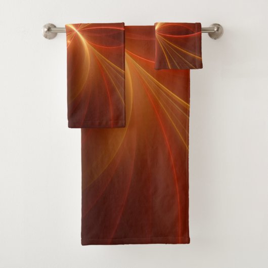 Dansend met de lichte moderne Abstracte fractale k Bad Handdoek (Insitu)