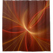 Dansend met de lichte moderne Abstracte fractale k Douchegordijn (Voorkant)