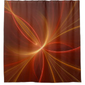 Dansend met de lichte moderne Abstracte fractale k Douchegordijn (Voorkant)