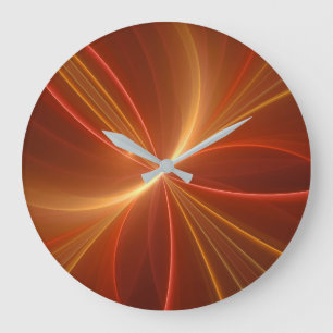 Dansend met de lichte moderne Abstracte fractale k Grote Klok