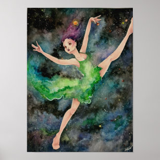 Dansend met het Universum Poster