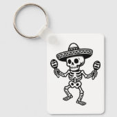 Dansend Mexicaans Skelet Sleutelhanger (Voorkant)
