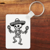 Dansend Mexicaans Skelet Sleutelhanger (Achterkant)