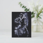 Dansend paar briefkaart (Staand voorkant)