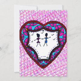 Dansend paar feestdagenkaart