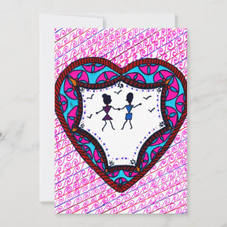 Dansend paar feestdagenkaart