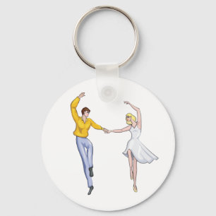 Dansend paar sleutelhanger