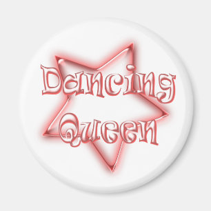 Dansend Queen Girls Pink Fridge Magnet Magneet