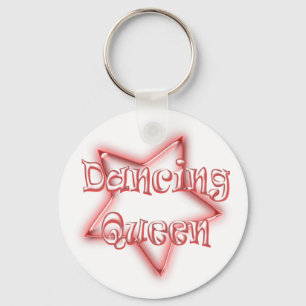 Dansend Queen Girls Pink Logo Sleutelhanger