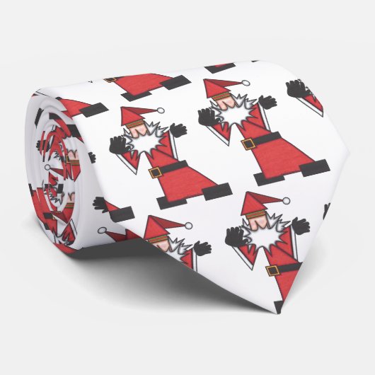 Dansend Santa Stropdas (Opgerold)