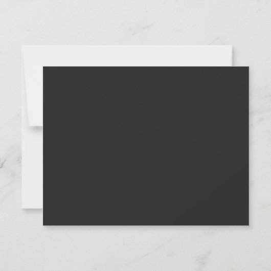 Dansend Script Bruiloft Minimal Reply Kaart (Achterkant)